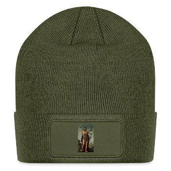 John The Baptist In The Wilderness - Patch Beanie - olive - Front