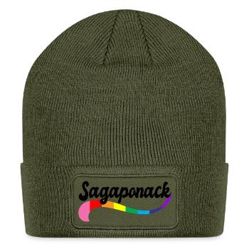 SAGAPONACK THE HAMPTONS Queer Vacation LGBTQ - Patch Beanie - olive - Front