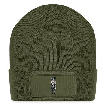 Black Nutcracker Soldier - Patch Beanie - olive - Front