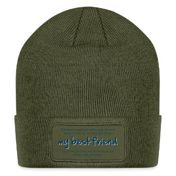 My best friend - Patch Beanie - olive - Front