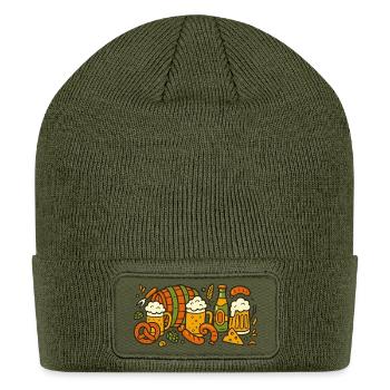 Oktoberfest Beer Barrel Bash - Patch Beanie - olive - Front