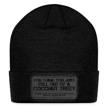 Funny Saying - Patch Beanie - black - Front