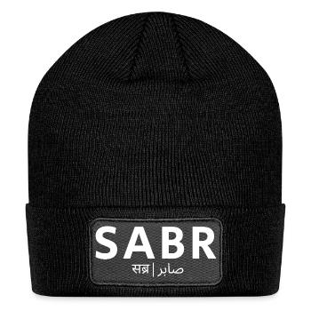 SABR - Patience Bold Mono Logo - Patch Beanie - black - Front