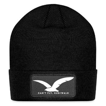 Can-t_Fly-_Run_Walk - Patch Beanie - black - Front