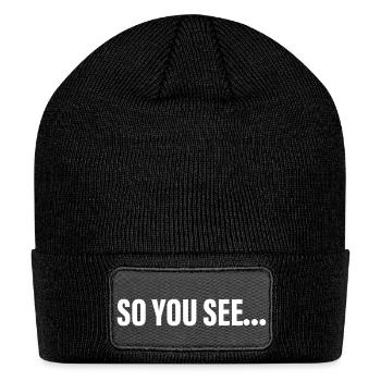 So You See - Patch Beanie - black - Front