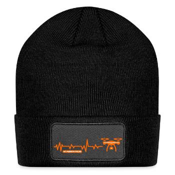 Passion Pulse : Drone Flying - Patch Beanie - black - Front