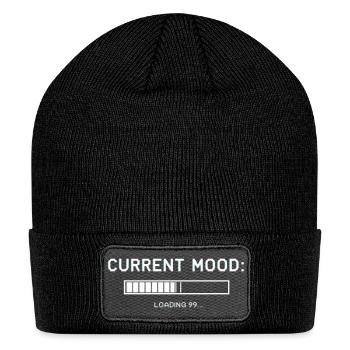 Digital Mood Bar Loading Screen - Patch Beanie - black - Front