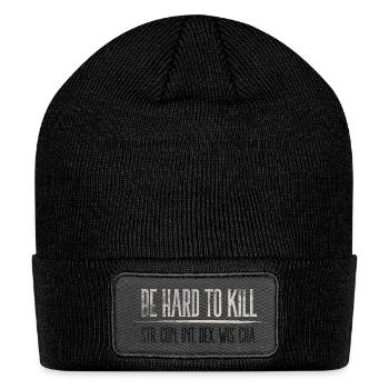 Be Hard To Strike Down - Patch Beanie - black - Front