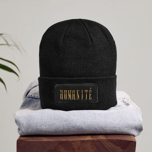 Humanity in Golden Letters - Patch Beanie
