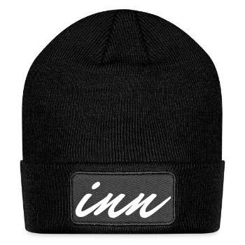 T-shirts Design LOGO"inn" - Patch Beanie - black - Front