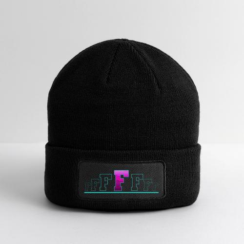 Letter F – Capital Varsity Alphabet Monogram - Patch Beanie