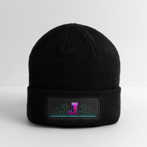 Letter J – Capital Varsity Alphabet Monogram - Patch Beanie