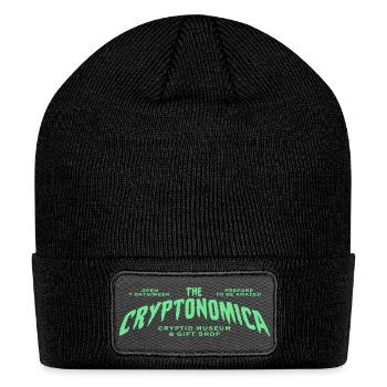 Cryptonomica: Cryptid Museum Logo - Patch Beanie - black - Front