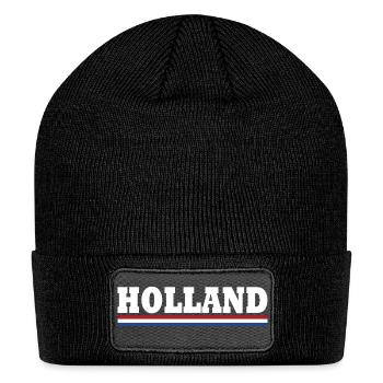 Holland - Patch Beanie - black - Front