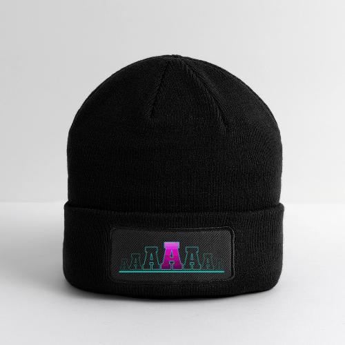 Letter A – Capital Varsity Alphabet Monogram - Patch Beanie