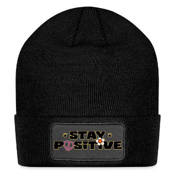 Stay positive - Patch Beanie - black - Front
