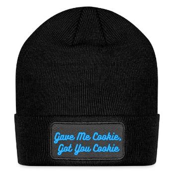 Gave me cookie, got you cookie- New Girl - Patch Beanie - black - Front