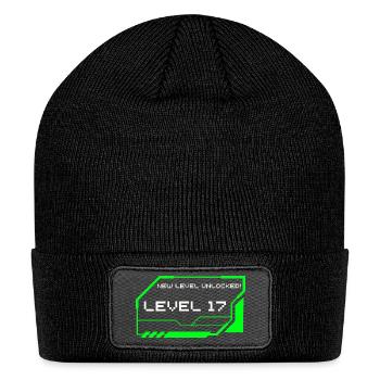 LEVEL 17 Achieved Birthday Level Up - Patch Beanie - black - Front