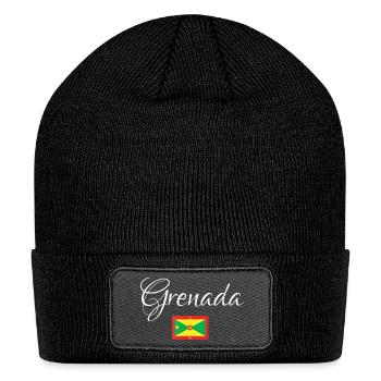 Grenada Caribbean National Flag - Patch Beanie - black - Front