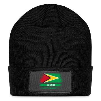 Guyana vintage flag - Patch Beanie - black - Front