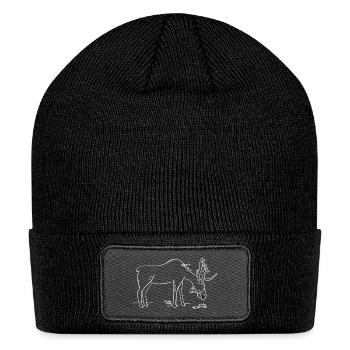 Moose Love - Patch Beanie - black - Front