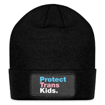 Protect Trans Kids - Patch Beanie - black - Front
