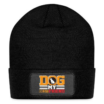 Dog is My Best Friend - Patch Beanie - black - Front