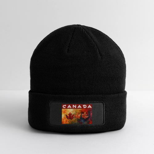 Painted Canada Leaves - Patch Beanie