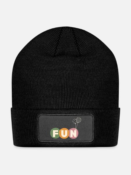 Fun time 20240212 125147 ٠٠٠٠ - Patch Beanie - black