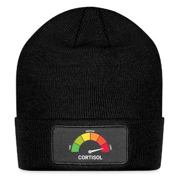 High Cortisol Levels - Patch Beanie - black - Front