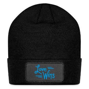 Love Wins - Patch Beanie - black - Front
