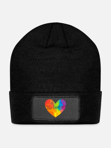 Elina - Patch Beanie - black
