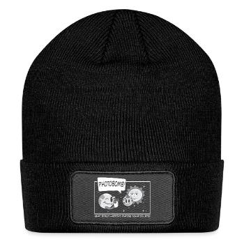 Total Solar Eclipse 2024 Totality Photobomb Sun - Patch Beanie - black - Front