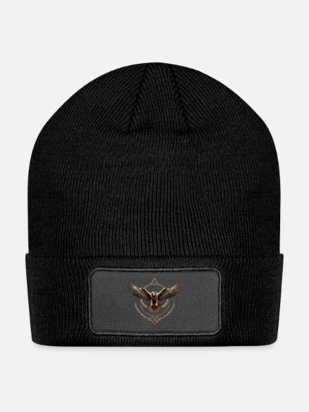 eagle - Patch Beanie - black