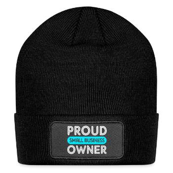 Small Business Owners Entrepreneurs Boss - Patch Beanie - black - Front