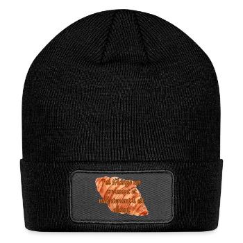 Croissant - Patch Beanie - black - Front
