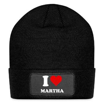 Original Martha Heart Premium - Patch Beanie - black - Front
