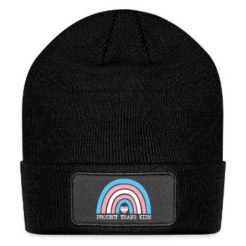 Protect Trans Kids - Patch Beanie - black - Front