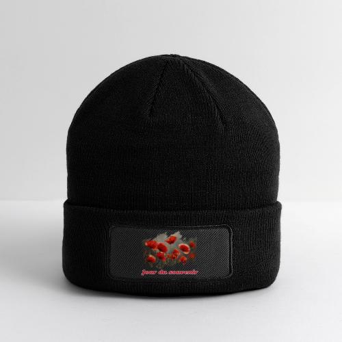 Remembrance Day with Poppies - Patch Beanie