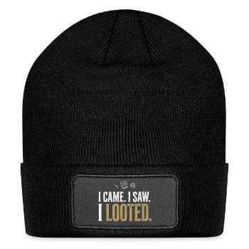 I Came I Saw I Looted RPG - Patch Beanie - black - Front