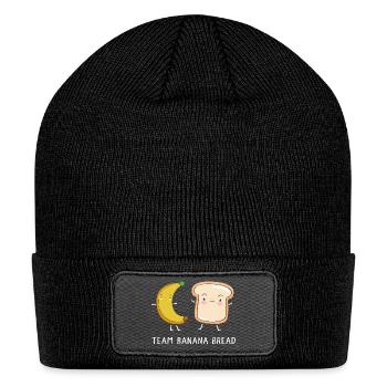 Bread Bakery Banana Bread - Patch Beanie - black - Front