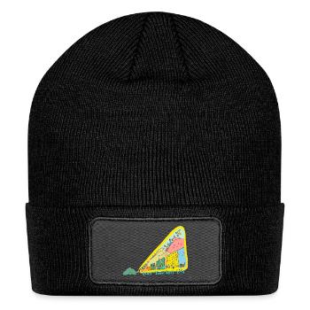 Goals positive affirmations dream big be positive - Patch Beanie - black - Front