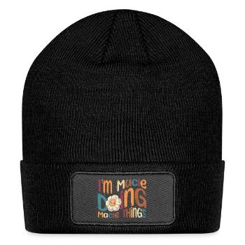 Macie Things Groovy Sleeve - Patch Beanie - black - Front