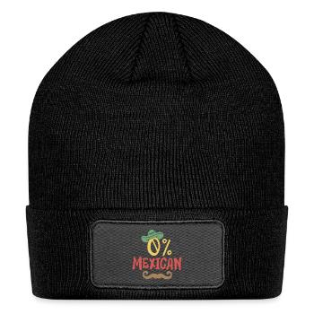 0% Mexican Cinco de Mayo - Patch Beanie - black - Front