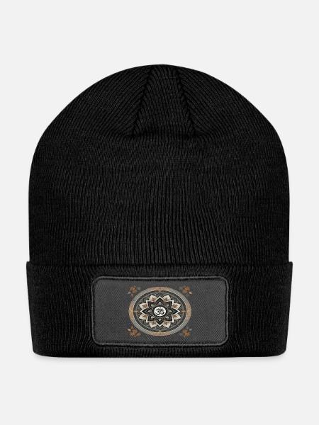 Ohm Hindu Belief - Patch Beanie - black