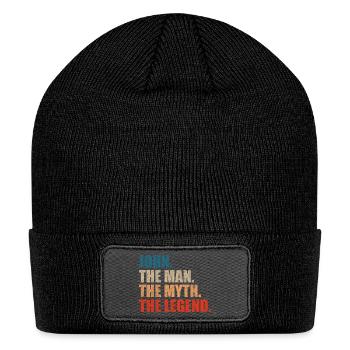 John The Man The Myth The Legend - Patch Beanie - black - Front