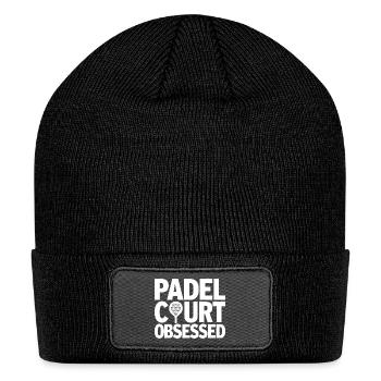 Padel Court Obsessed Passion for Athletes - Patch Beanie - black - Front