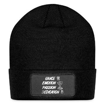 Grace Emotion Passion Dedication - Patch Beanie - black - Front
