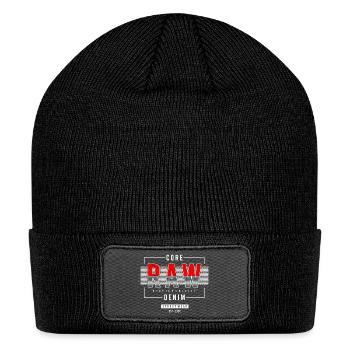 Raw Denim Core Logo - Patch Beanie - black - Front