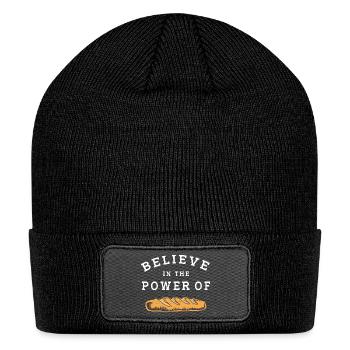 Bread Baking French Bread Baguette - Patch Beanie - black - Front